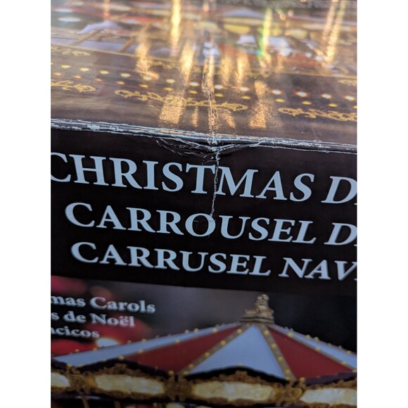 Mr. Christmas Deluxe Carousel Musical Animated Indoor  Mr Christmas Deluxe Christmas Carousel 20 Songs TESTED and WORKS Large Decor
